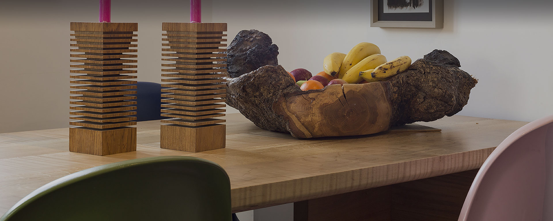Bespoke Dining Room Table with Fruit Bowl, Brighton & Hove